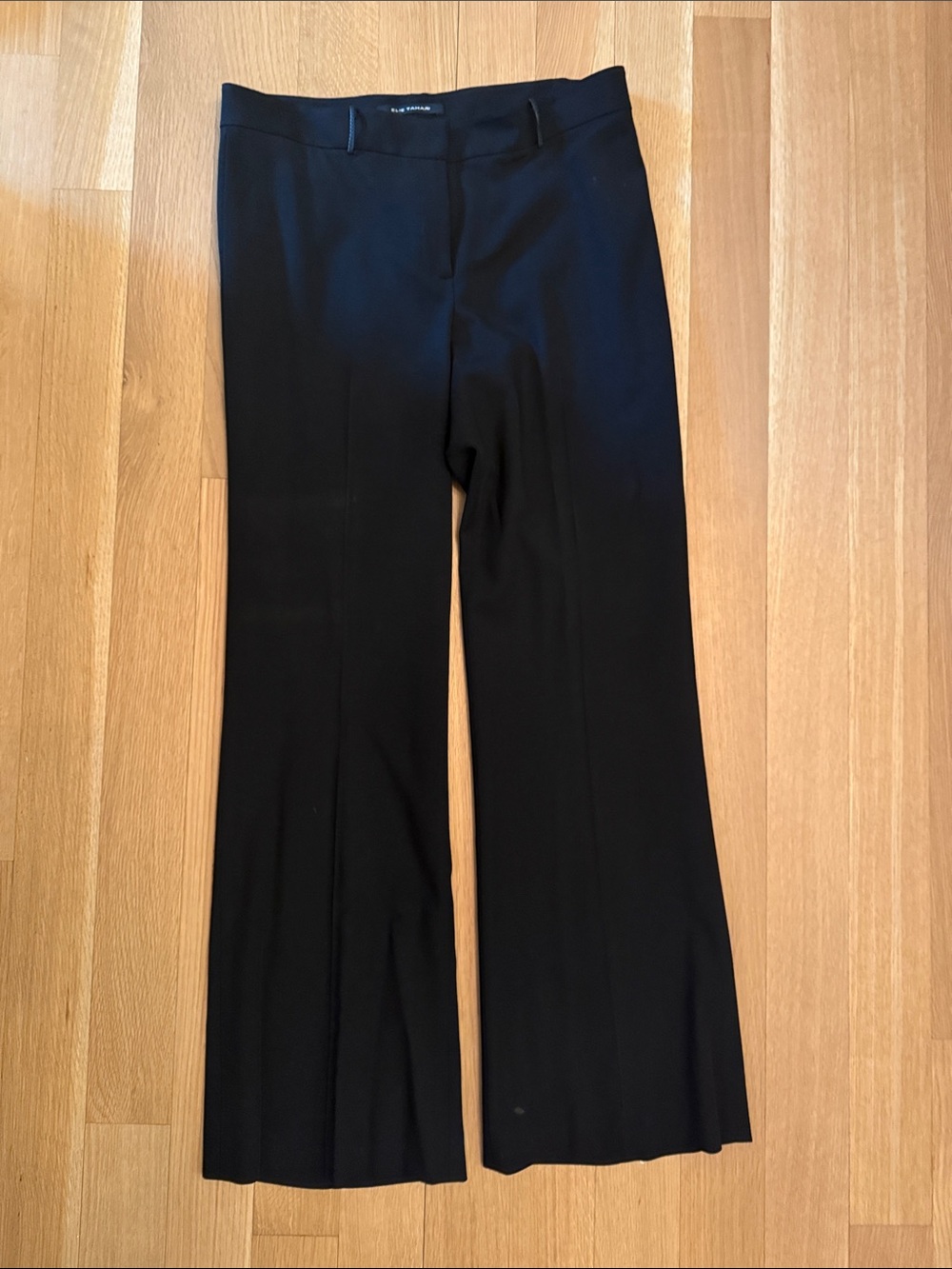 Elie Tahari Black Flare Dress Pants